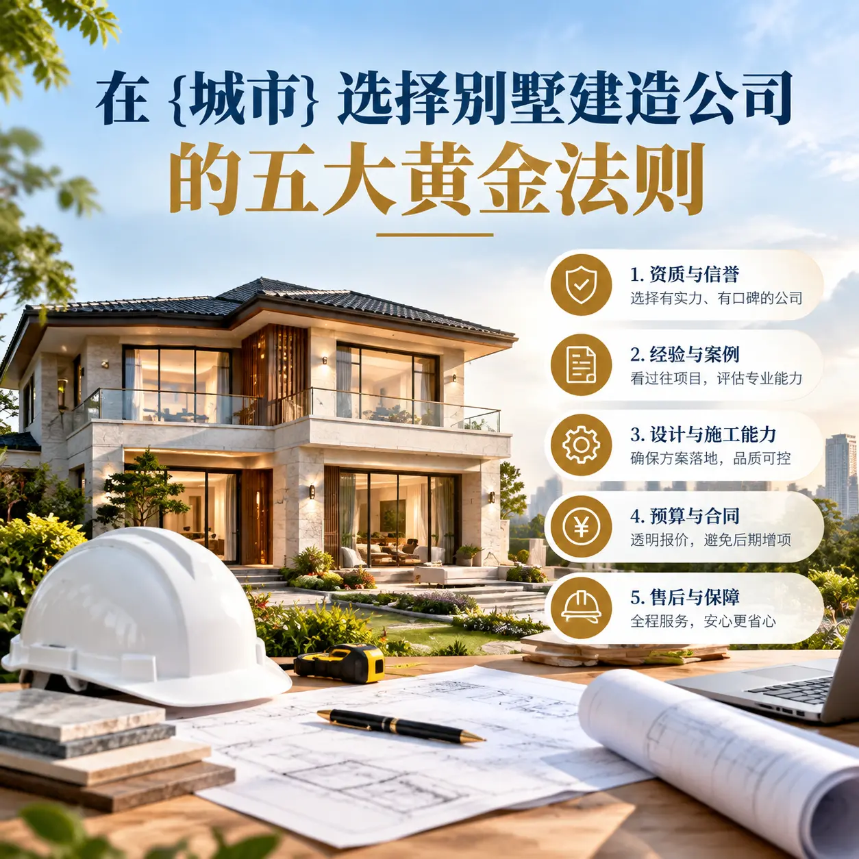 在 普安 选择别墅建造公司的五大黄金法则