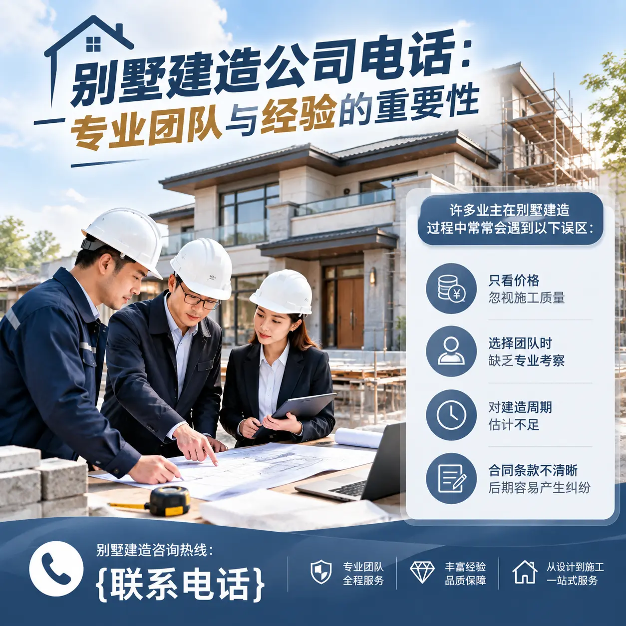 普安别墅建造公司电话：专业团队与经验的重要性