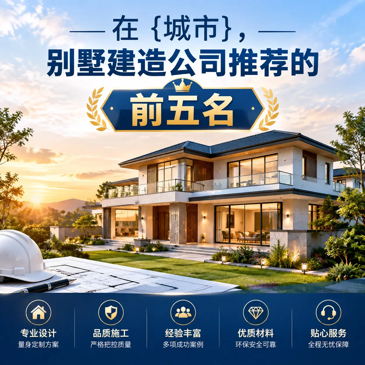 在 普安，别墅建造公司推荐的前五名