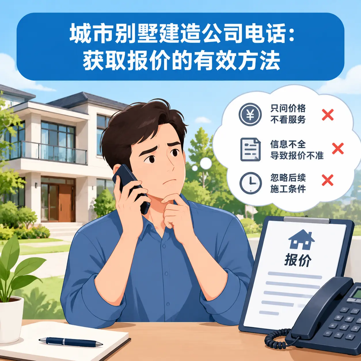普安别墅建造公司电话：获取报价的有效方法